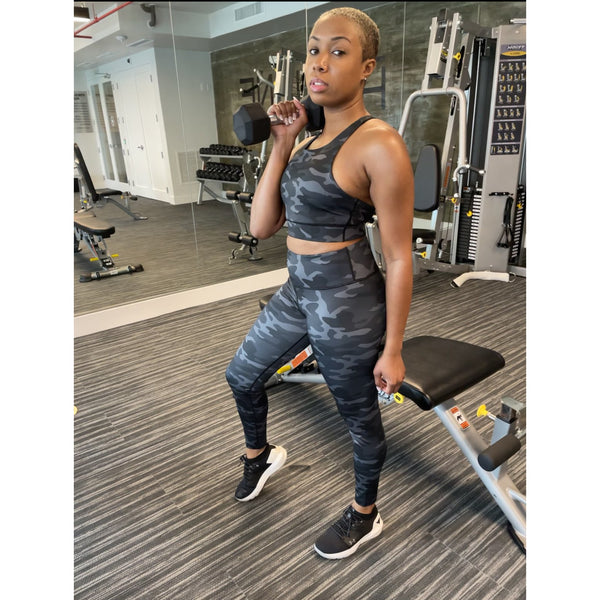 Camo Print Activewear Set